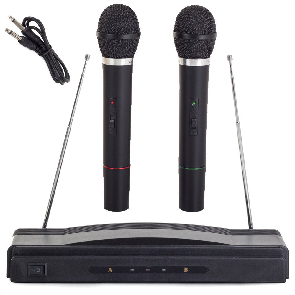 Set pentru Karaoke, Zola®, statie cu 2 microfoane fara fir, negru Set pentru Karaoke, Zola®, statie cu 2 microfoane fara fir, negru